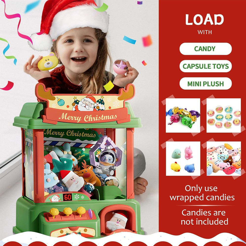 Máquina de garra de Navidad pa - Arcade Game Vending Machine reseña y precio