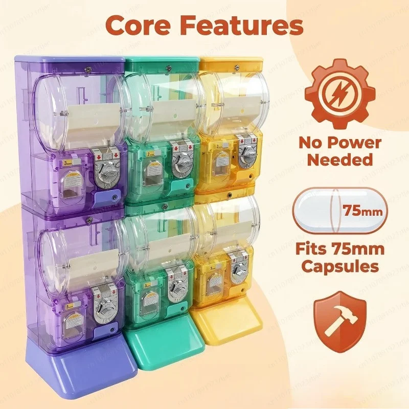 Máquina Gashapon Transparente  - Arcade Vending & Laundry Revenue reseña y precio