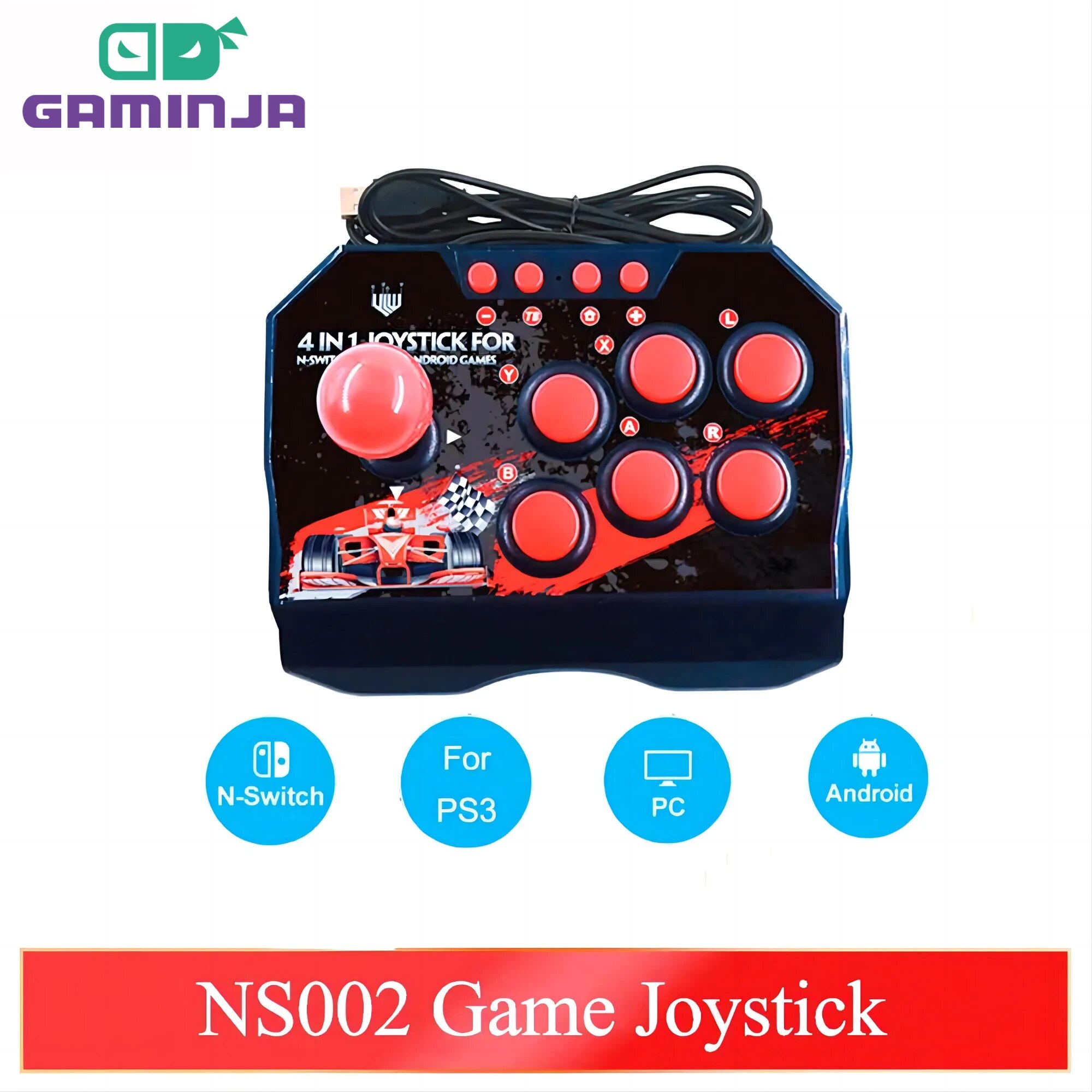 GAMINJA NS002 4 en 1 Retro Arc - Arcade Vibes reseña y precio